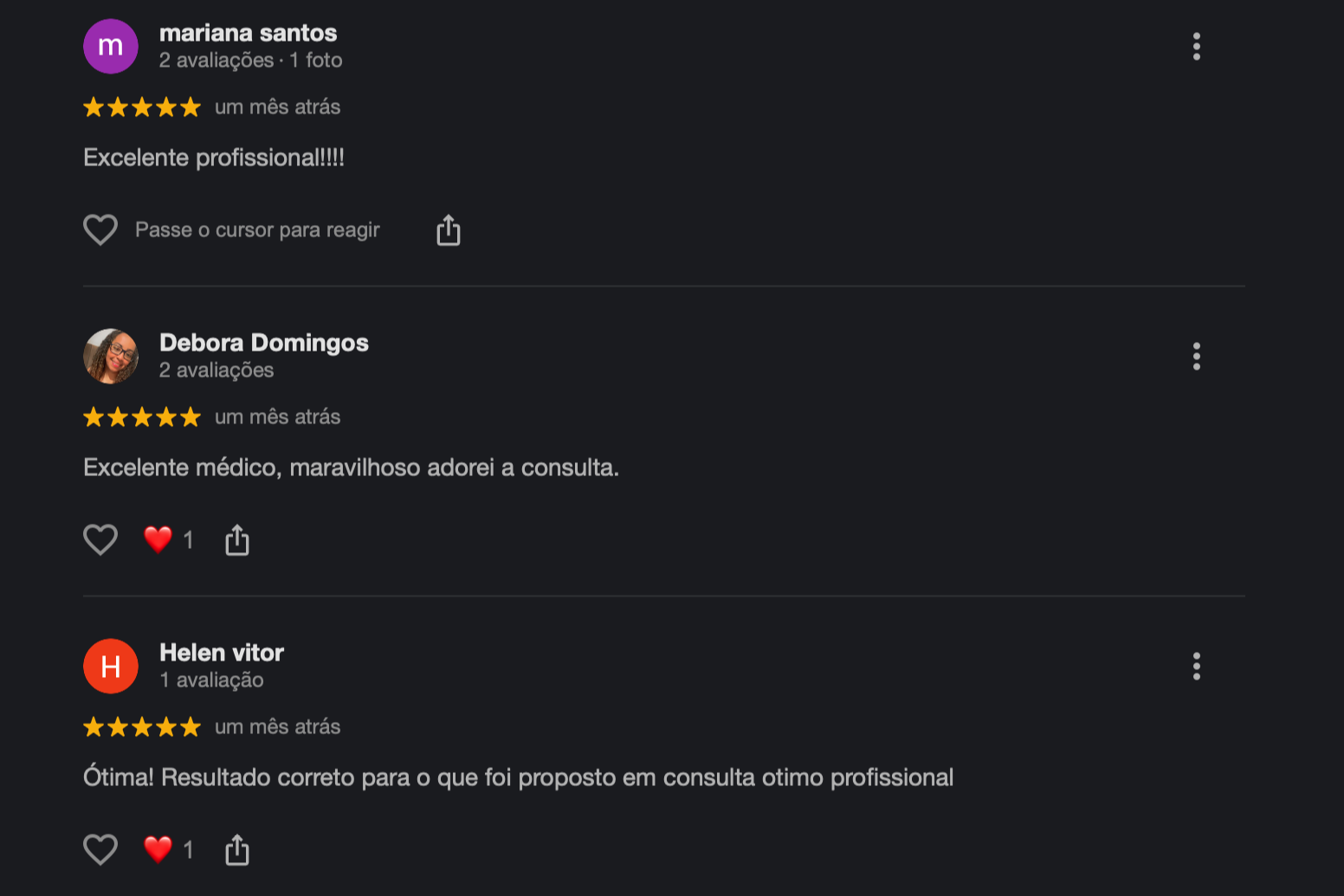 Depoimentos — Google